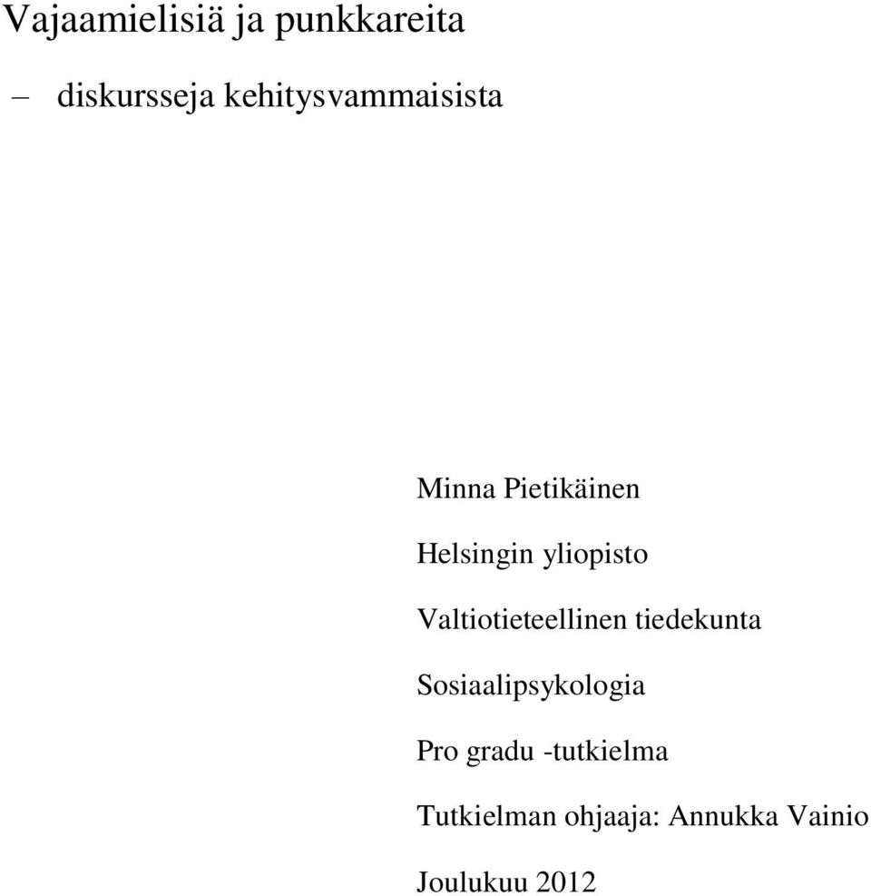 yliopisto Valtiotieteellinen tiedekunta