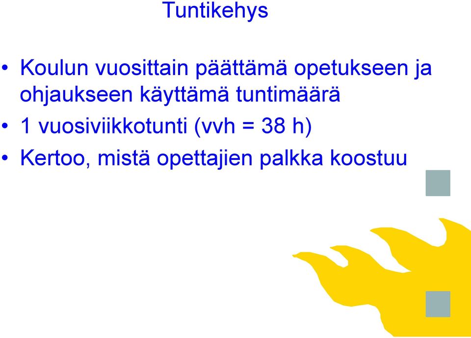 tuntimäärä 1 vuosiviikkotunti (vvh =