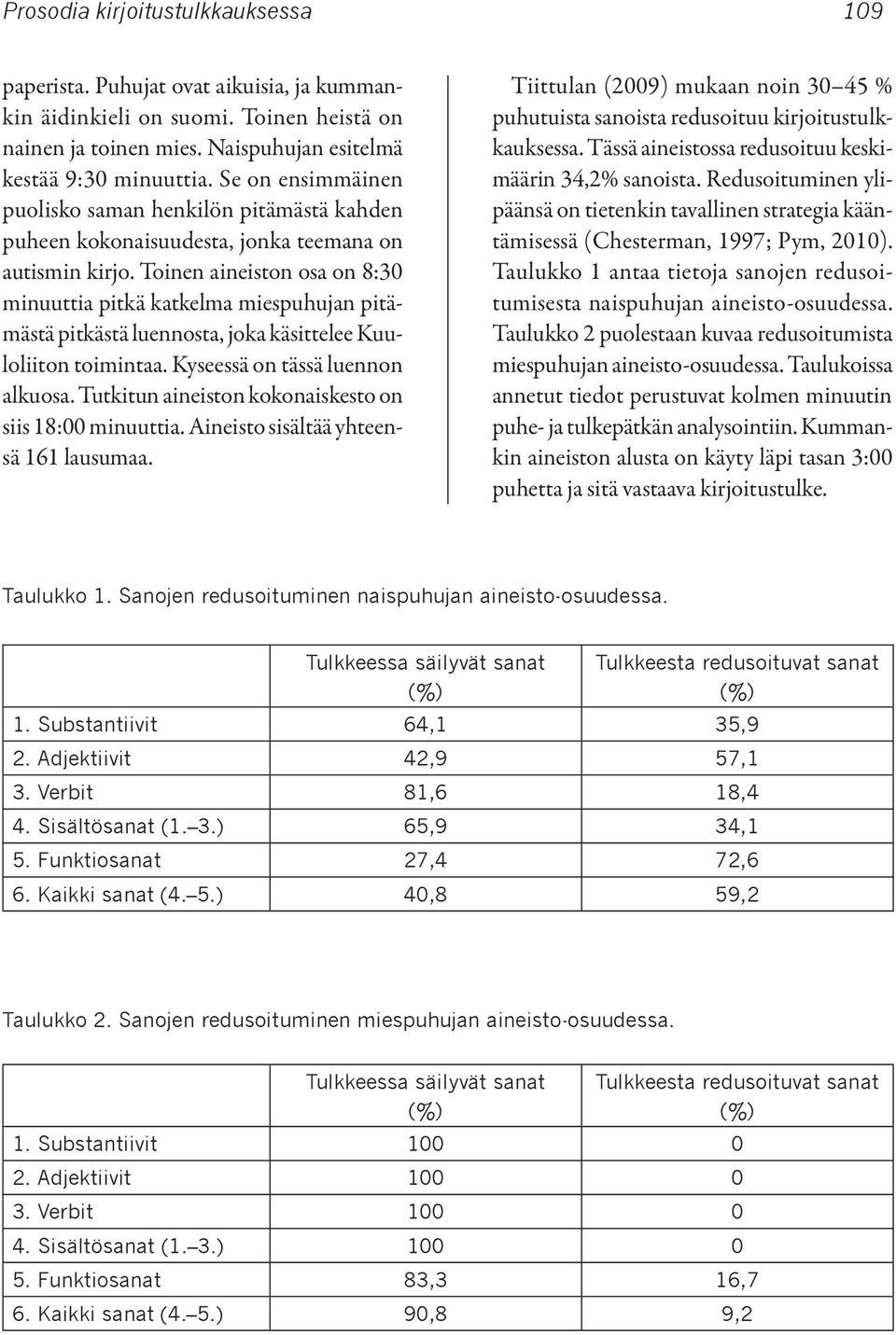 Toinen aineiston osa on 8:30 minuuttia pitkä katkelma miespuhujan pitämästä pitkästä luennosta, joka käsittelee Kuuloliiton toimintaa. Kyseessä on tässä luennon alkuosa.