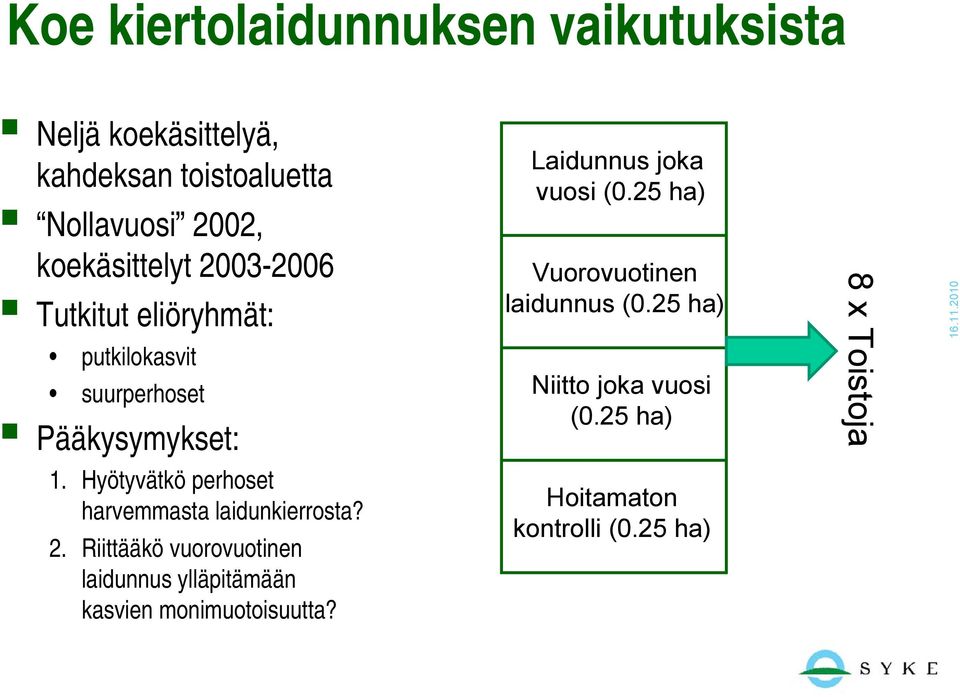 Hyötyvätkö perhoset harvemmasta laidunkierrosta? 2.