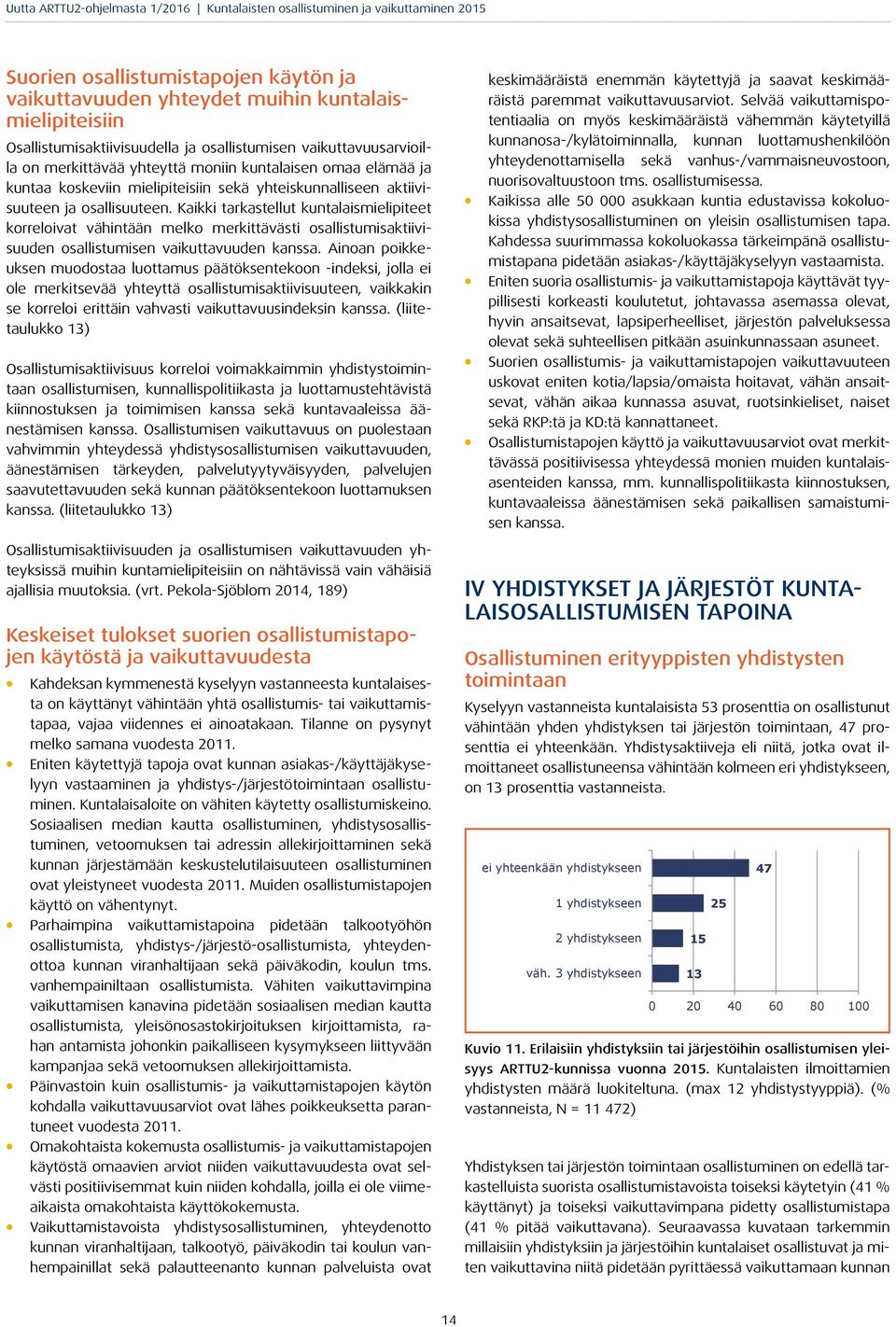 Kaikki tarkastellut kuntalaismielipiteet korreloivat vähintään melko merkittävästi osallistumisaktiivisuuden osallistumisen vaikuttavuuden kanssa.