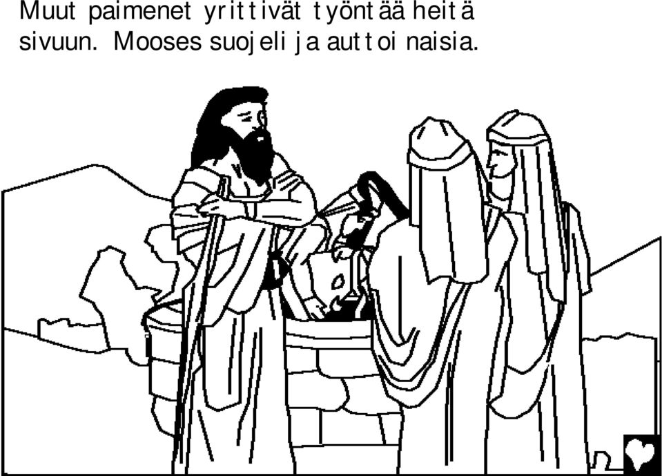 heitä sivuun.