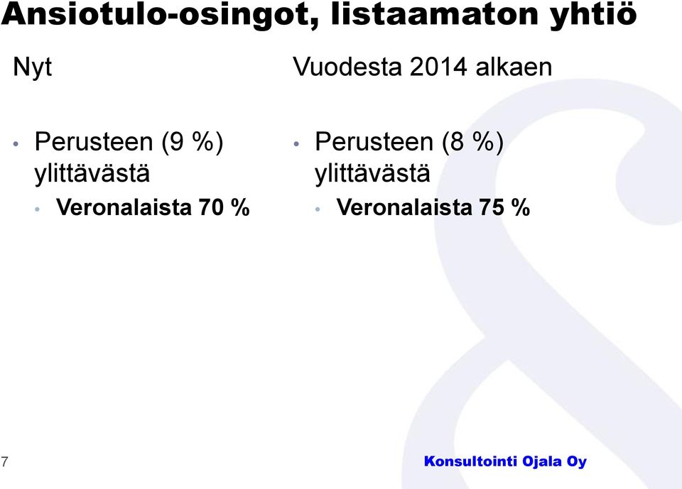 %) ylittävästä Veronalaista 70 %