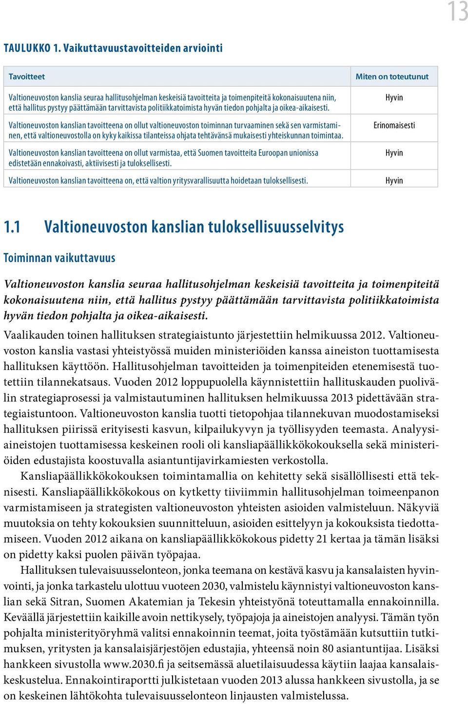 politiikkatoimista hyvän tiedon pohjalta ja oikea-aikaisesti.