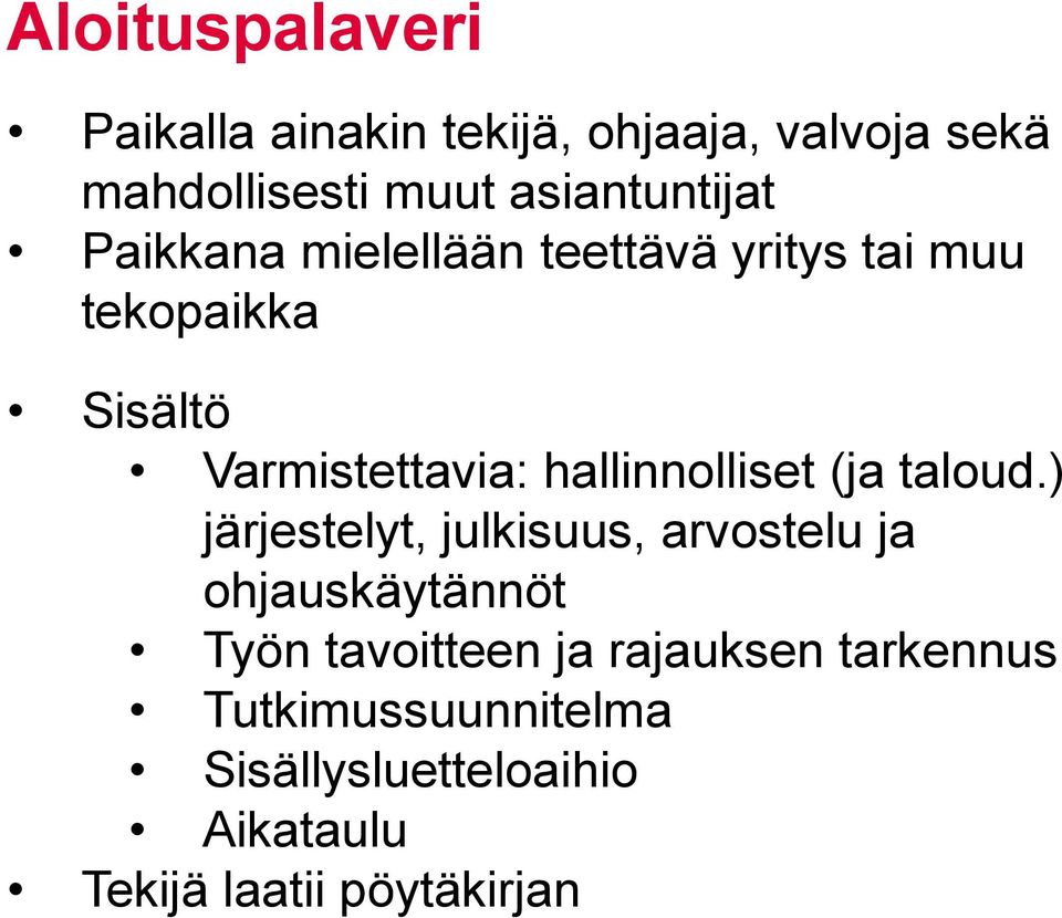 hallinnolliset (ja taloud.
