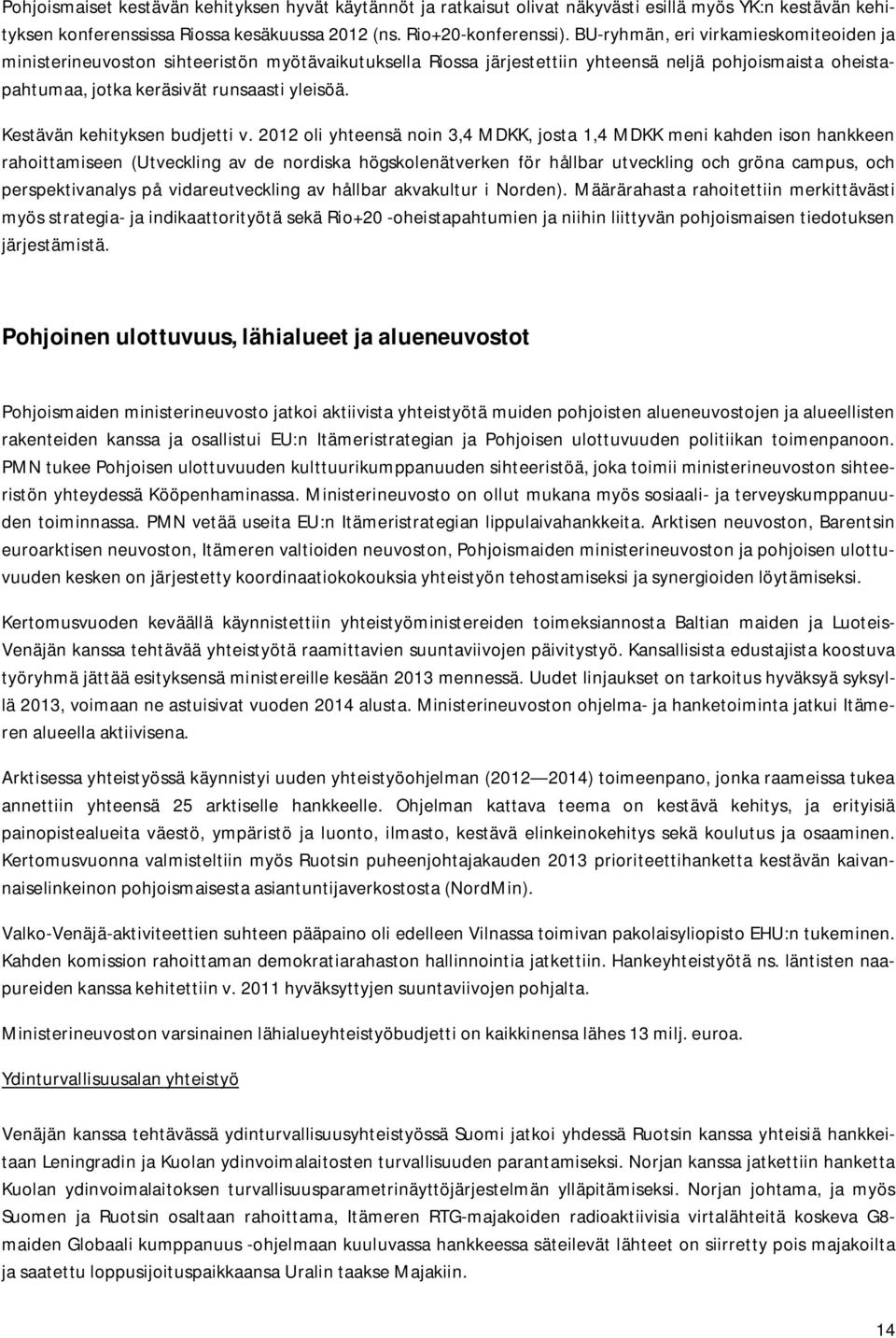 Kestävän kehityksen budjetti v.
