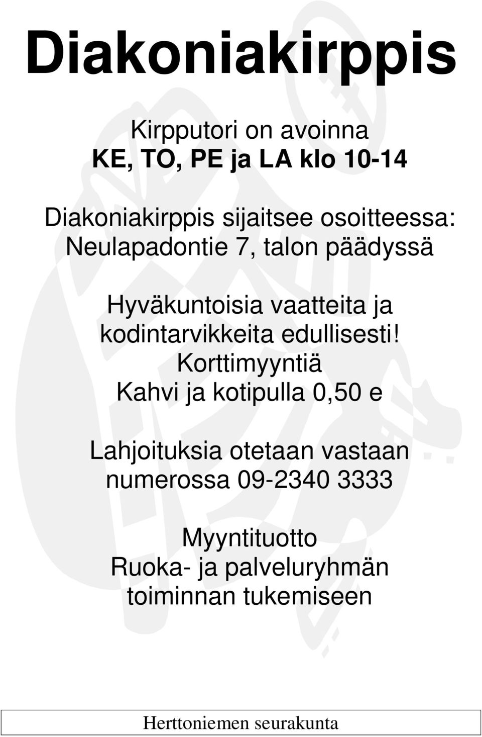 kodintarvikkeita edullisesti!