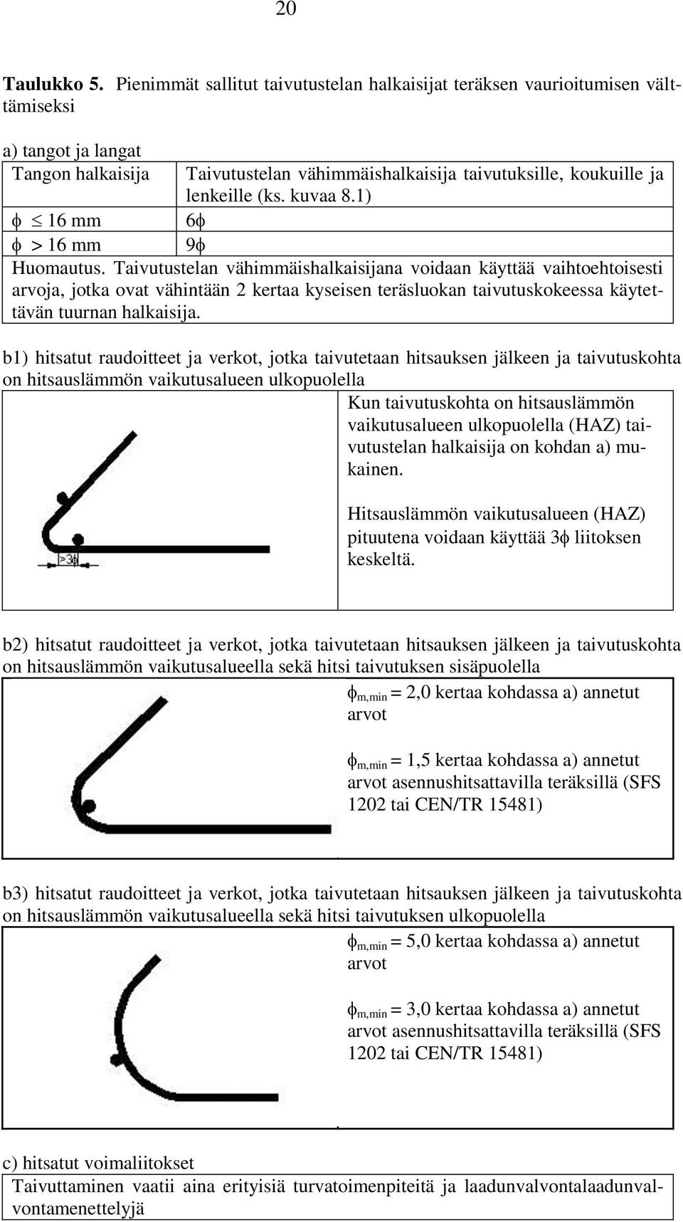 kuvaa 8.1) 16 mm 6 > 16 mm 9 Huomautus.