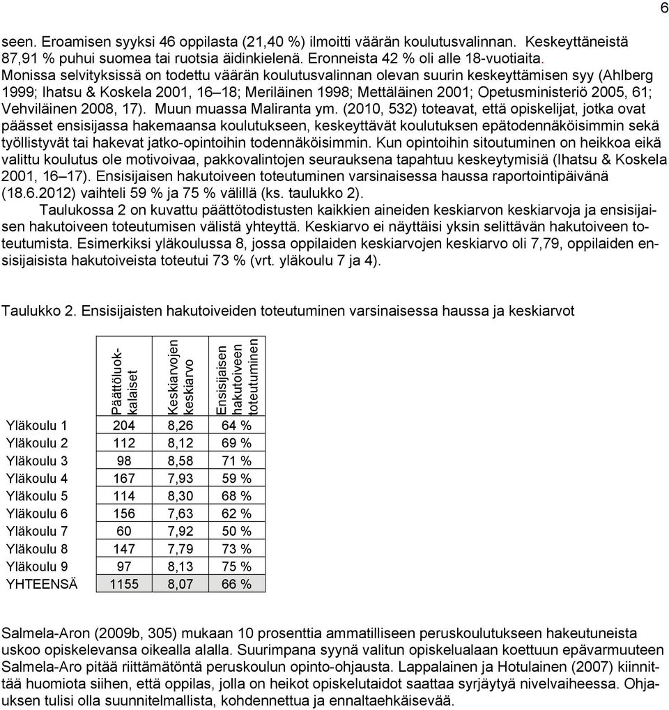 Vehviläinen 2008, 17). Muun muassa Maliranta ym.