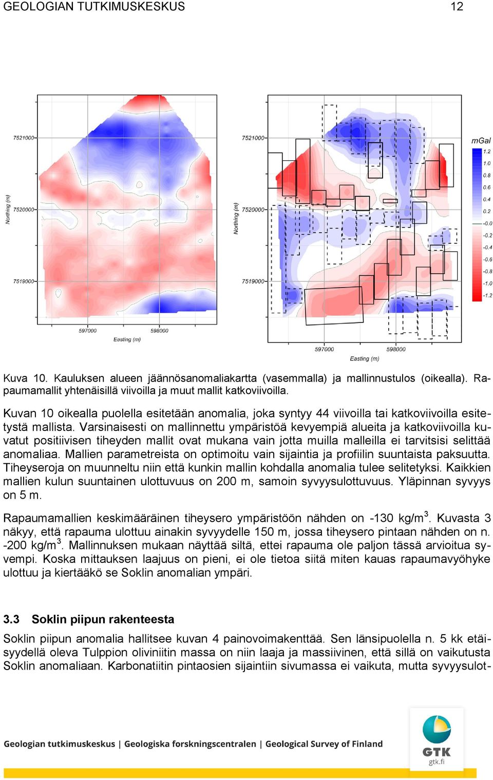 Varsinaisesti on mallinnettu ympäristöä kevyempiä alueita ja katkoviivoilla kuvatut positiivisen tiheyden mallit ovat mukana vain jotta muilla malleilla ei tarvitsisi selittää anomaliaa.