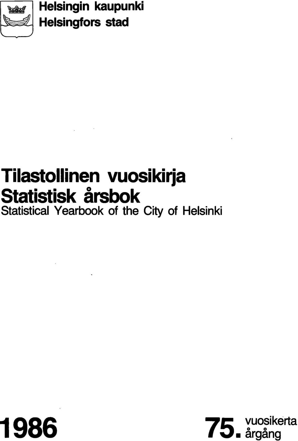 årsbok Statistical Yearbook of the