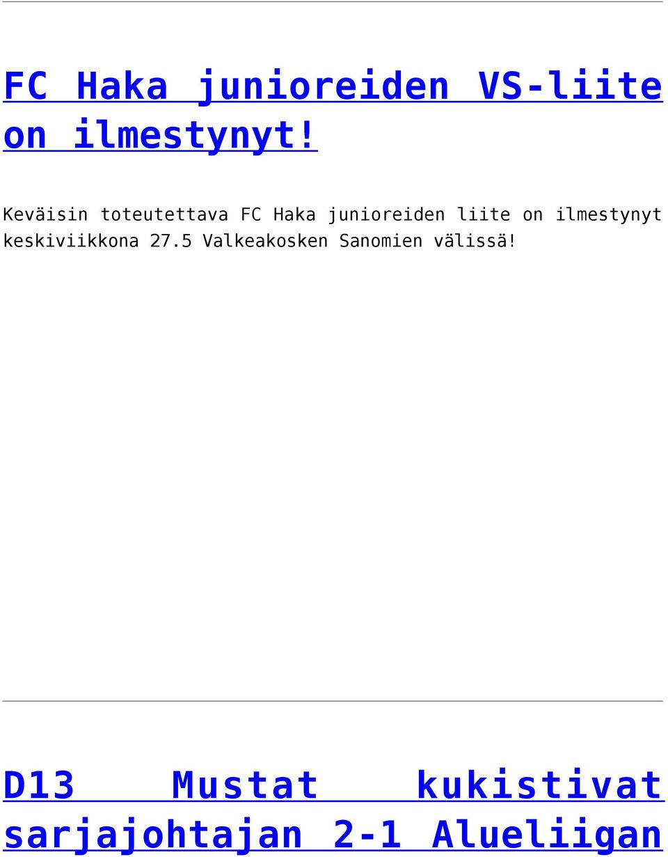 ilmestynyt keskiviikkona 27.