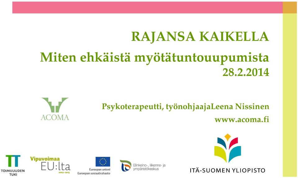 28.2.2014 Psykoterapeutti,