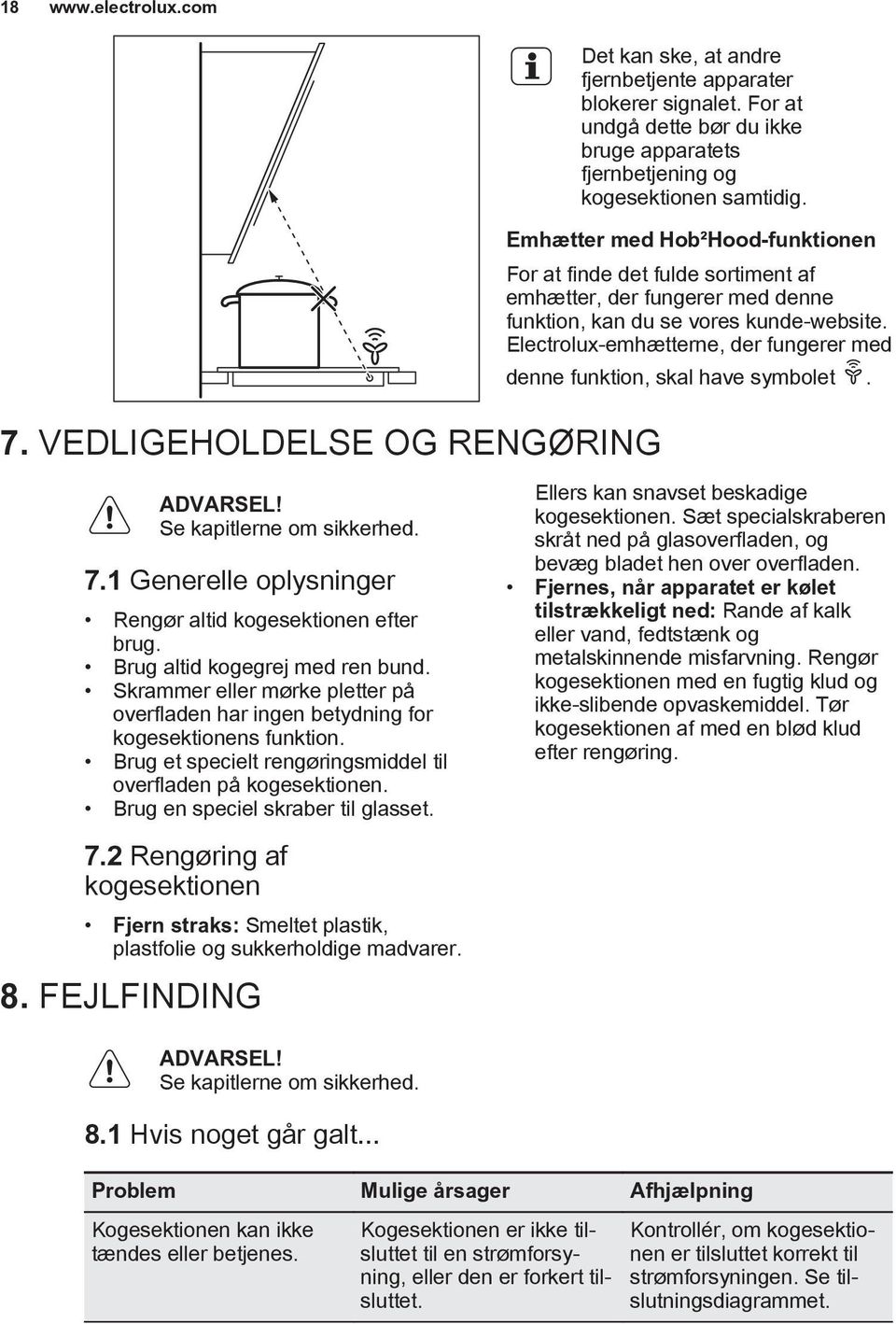 Emhætter med Hob²Hood-funktionen For at finde det fulde sortiment af emhætter, der fungerer med denne funktion, kan du se vores kunde-website.