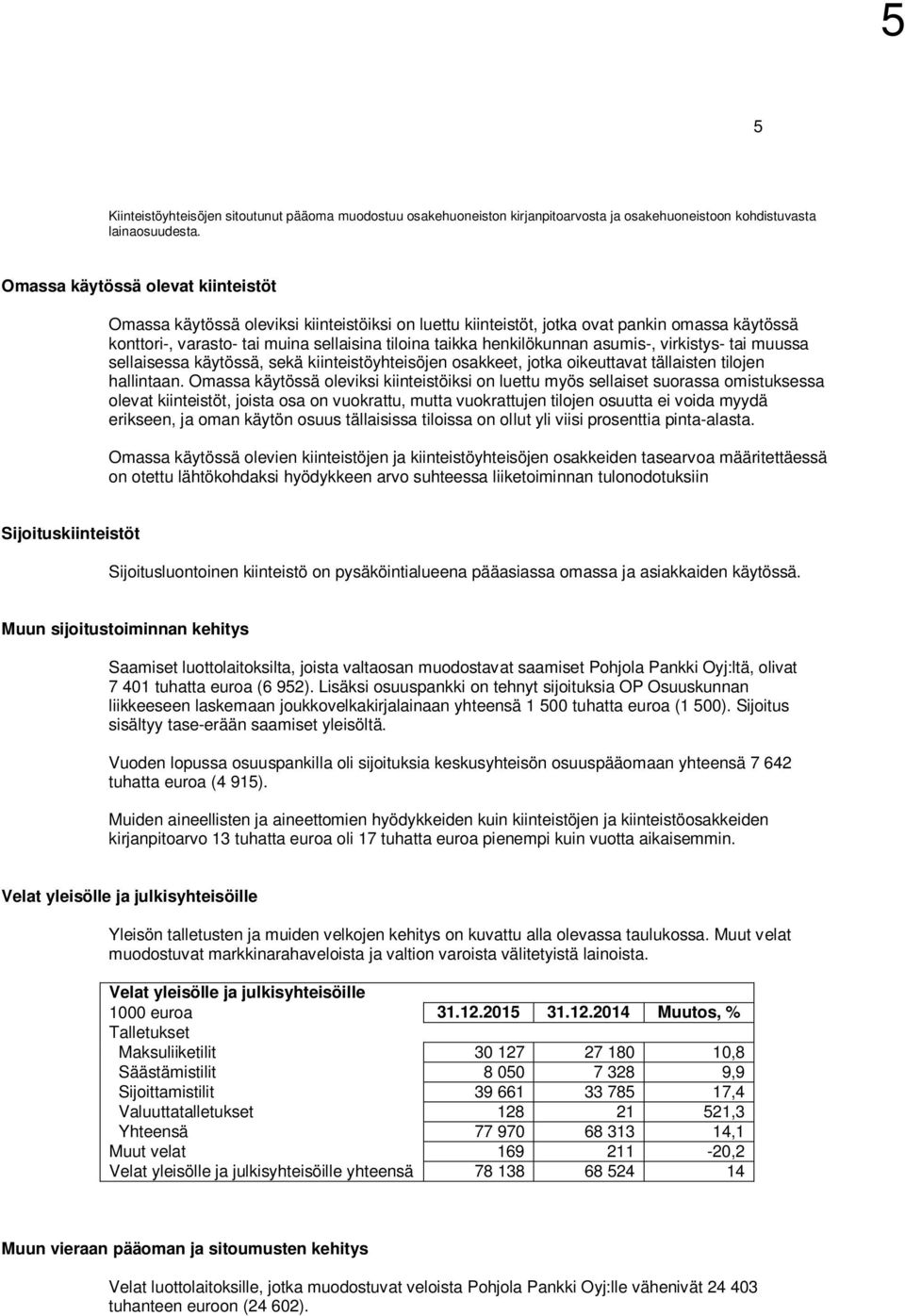 henkilökunnan asumis-, virkistys- tai muussa sellaisessa käytössä, sekä kiinteistöyhteisöjen osakkeet, jotka oikeuttavat tällaisten tilojen hallintaan.