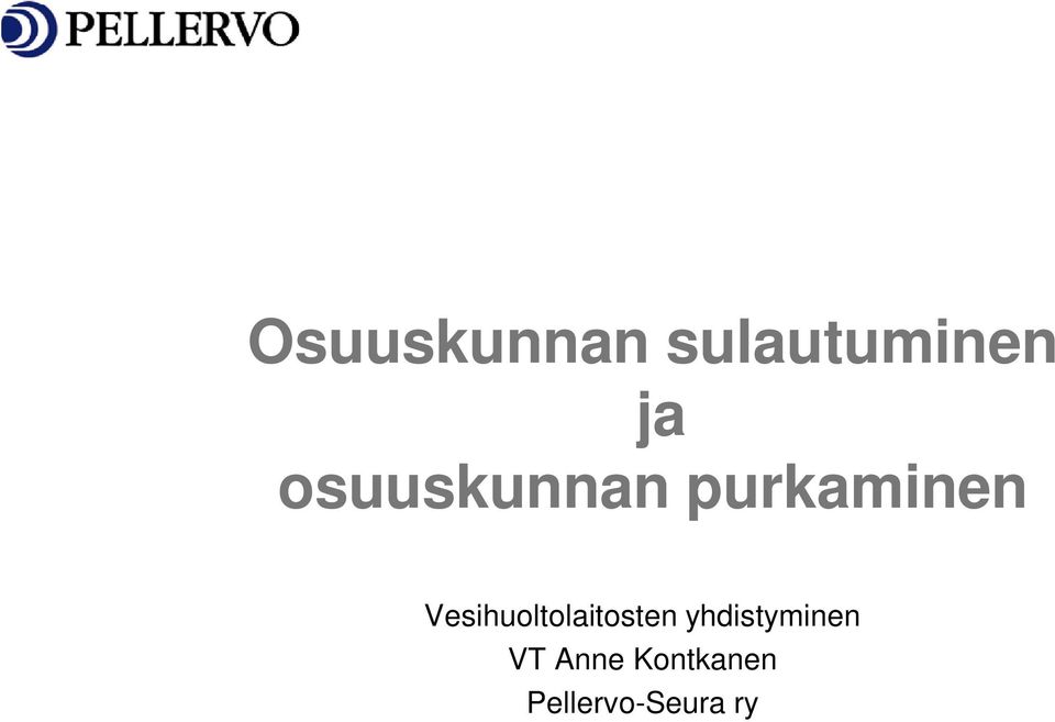 Vesihuoltolaitosten