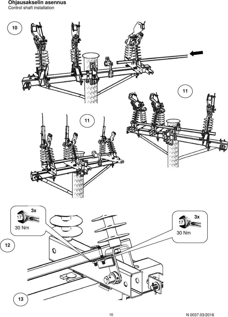 shaft installation