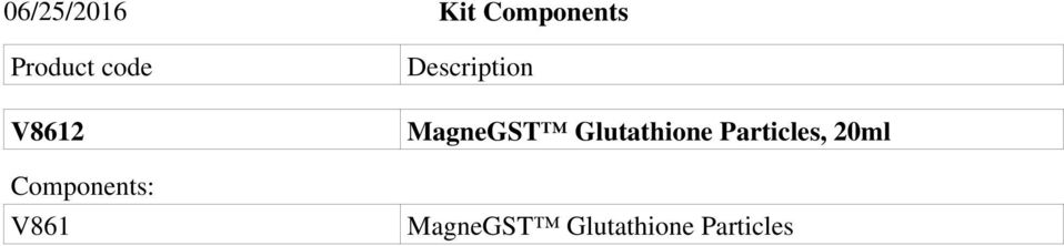 Description MagneGST Glutathione