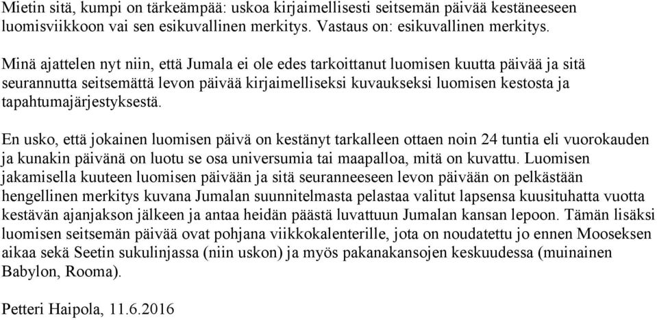 tapahtumajärjestyksestä.