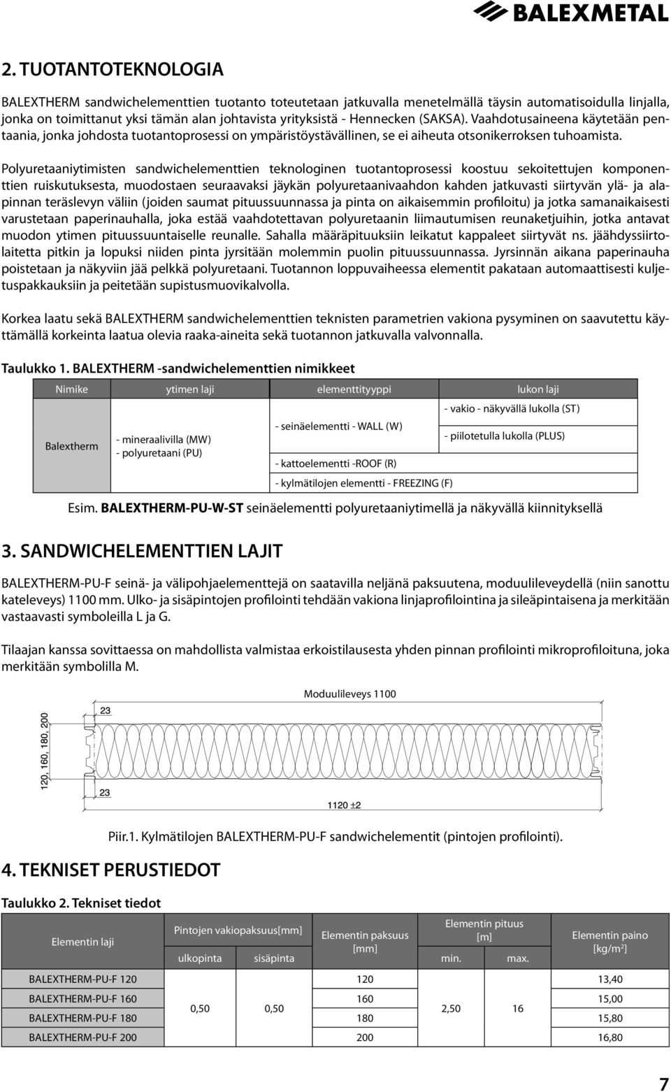 Polyuretaaniytimisten sandwichelementtien teknologinen tuotantoprosessi koostuu sekoitettujen komponenttien ruiskutuksesta, muodostaen seuraavaksi jäykän polyuretaanivaahdon kahden jatkuvasti