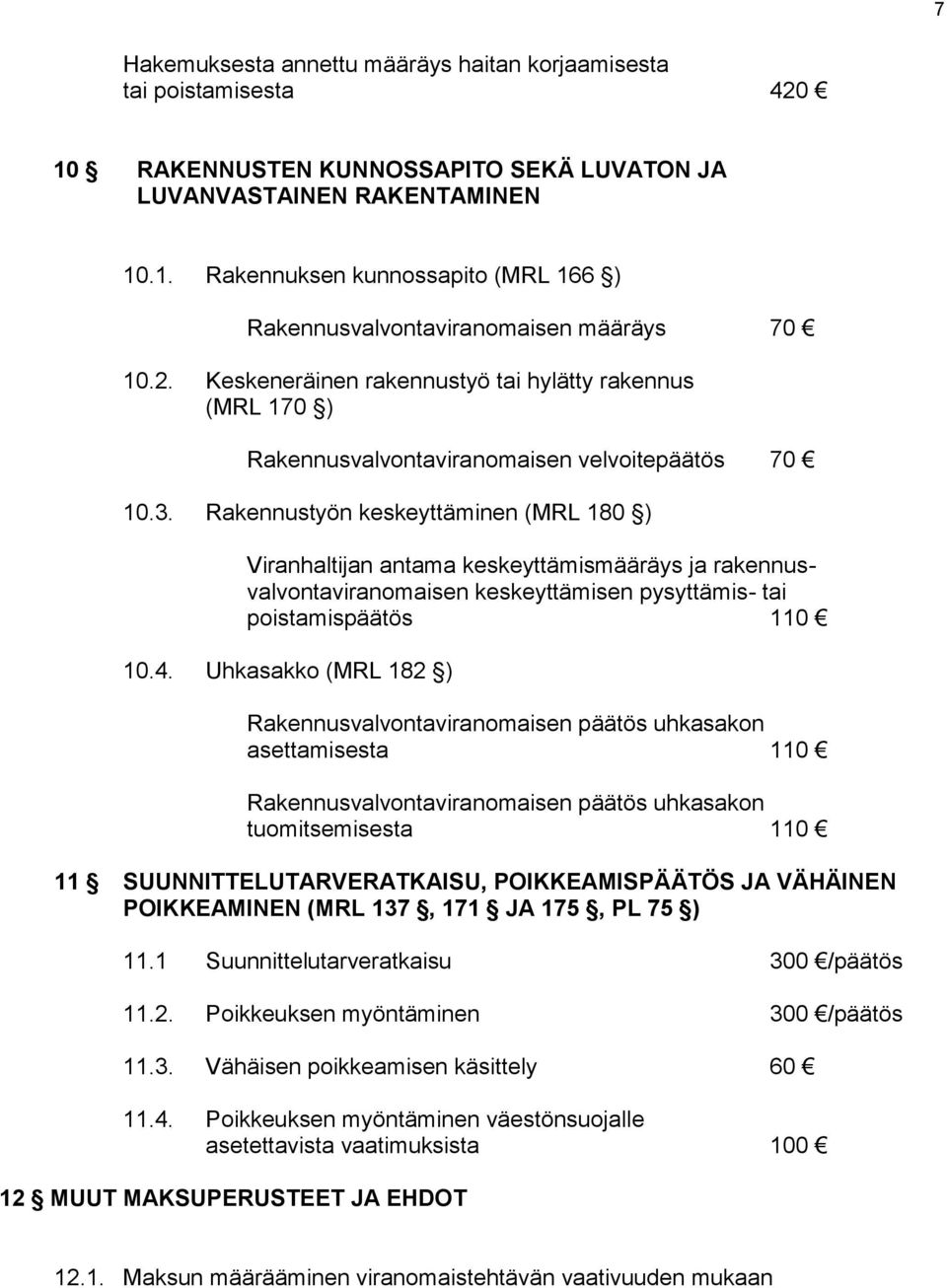 Rakennustyön keskeyttäminen (MRL 180 ) Viranhaltijan antama keskeyttämismääräys ja rakennusvalvontaviranomaisen keskeyttämisen pysyttämis- tai poistamispäätös 110 10.4.