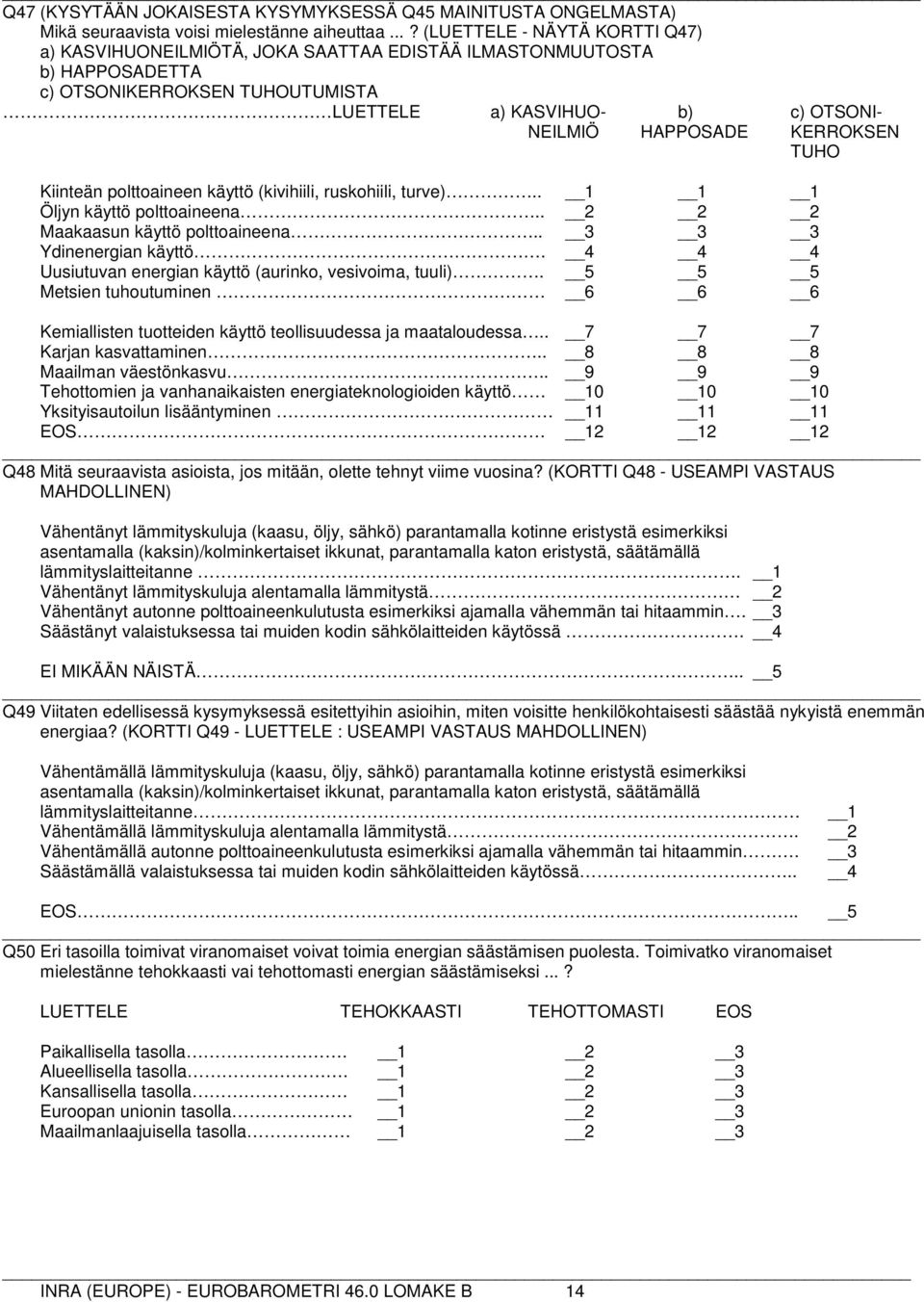 KERROKSEN TUHO Kiinteän polttoaineen käyttö (kivihiili, ruskohiili, turve).. Öljyn käyttö polttoaineena.. Maakaasun käyttö polttoaineena.. 3 3 3 Ydinenergian käyttö.