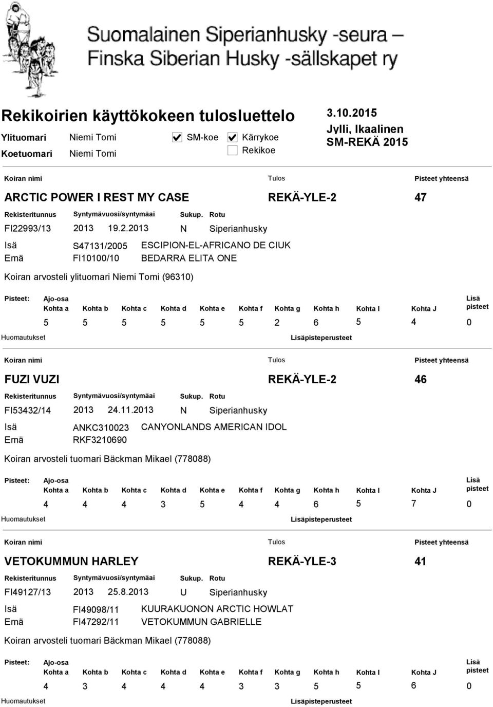 REKÄ-YLE- 1.11.