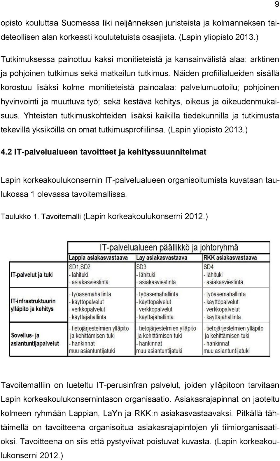 Näiden profiilialueiden sisällä korostuu lisäksi kolme monitieteistä painoalaa: palvelumuotoilu; pohjoinen hyvinvointi ja muuttuva työ; sekä kestävä kehitys, oikeus ja oikeudenmukaisuus.