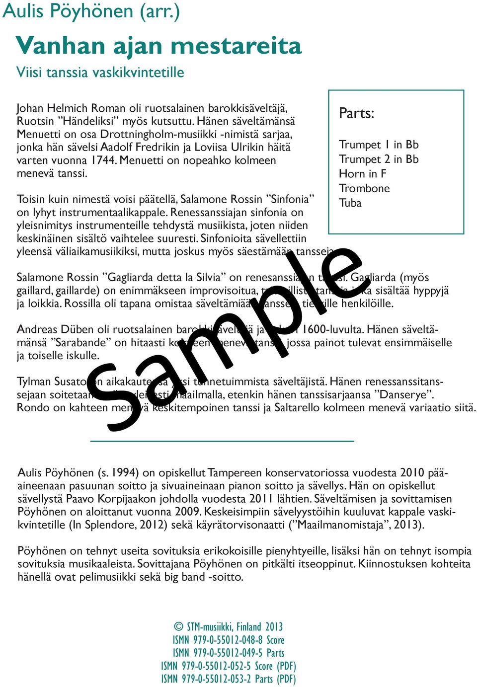 Toisin kuin nimestä voisi päätellä, Salamone Rossin Sinonia on lyhyt instrumentaalikappale.
