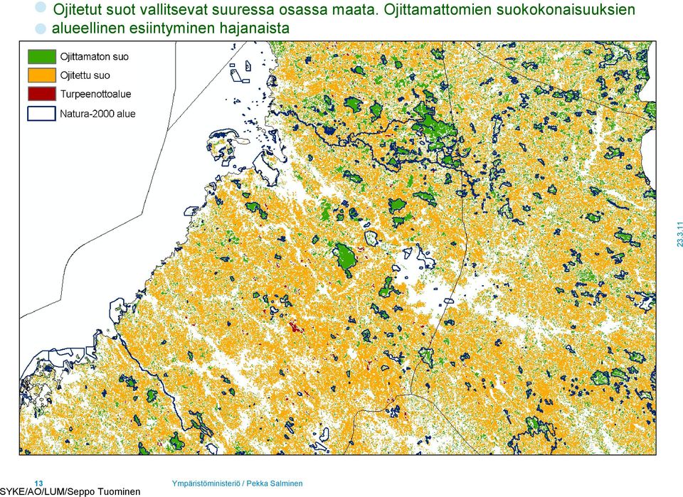 Ojittamattomien suokokonaisuuksien