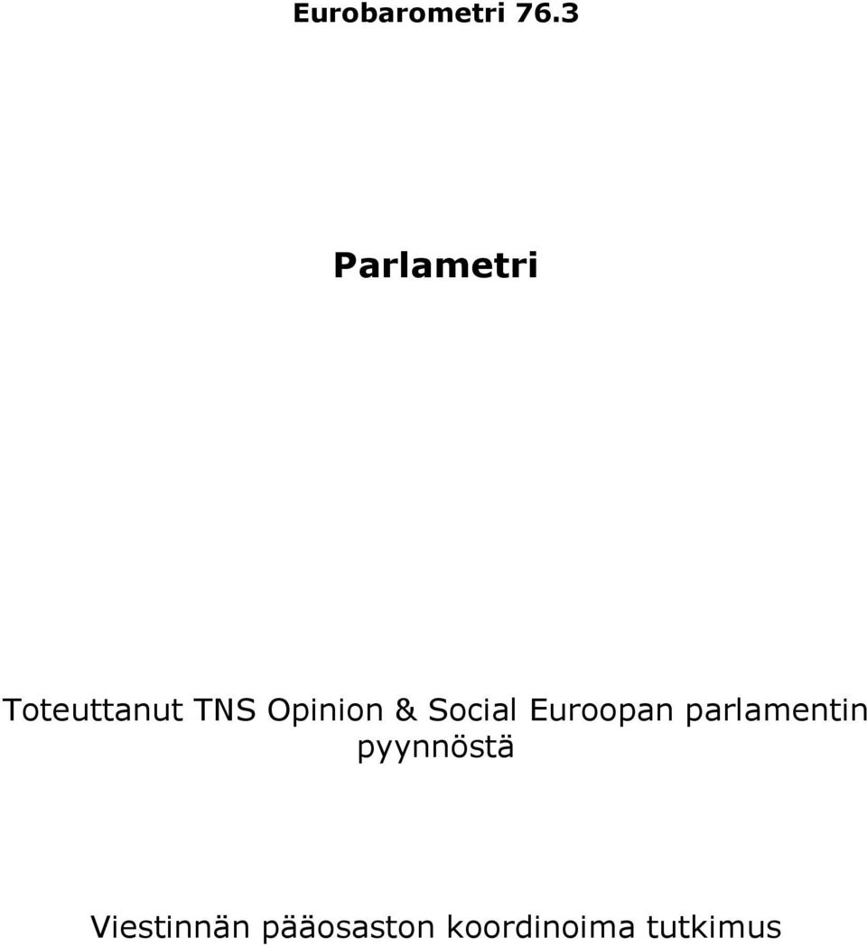 Opinion & Social Euroopan