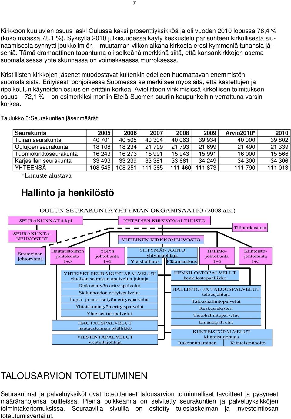Tämä dramaattinen tapahtuma oli selkeänä merkkinä siitä, että kansankirkkojen asema suomalaisessa yhteiskunnassa on voimakkaassa murroksessa.