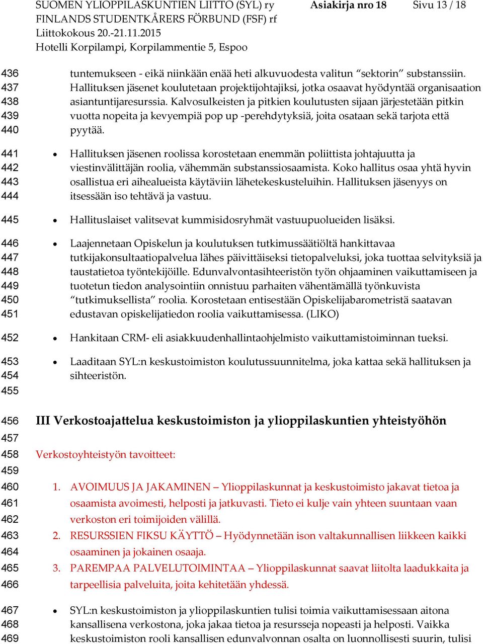 Hallituksen jäsenet kulutetaan prjektijhtajiksi, jtka saavat hyödyntää rganisaatin asiantuntijaresurssia.