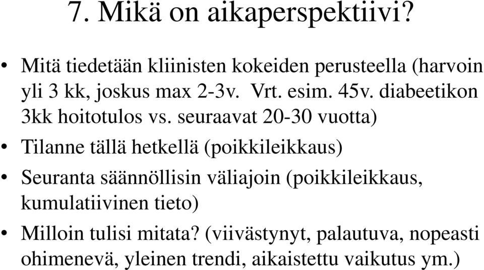 diabeetikon 3kk hoitotulos vs.