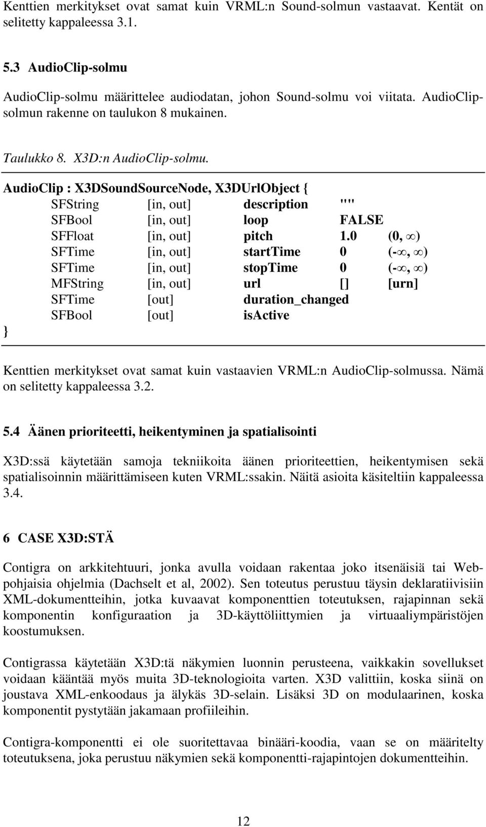 AudioClip : X3DSoundSourceNode, X3DUrlObject { SFString [in, out] description "" SFBool [in, out] loop FALSE SFFloat [in, out] pitch 1.