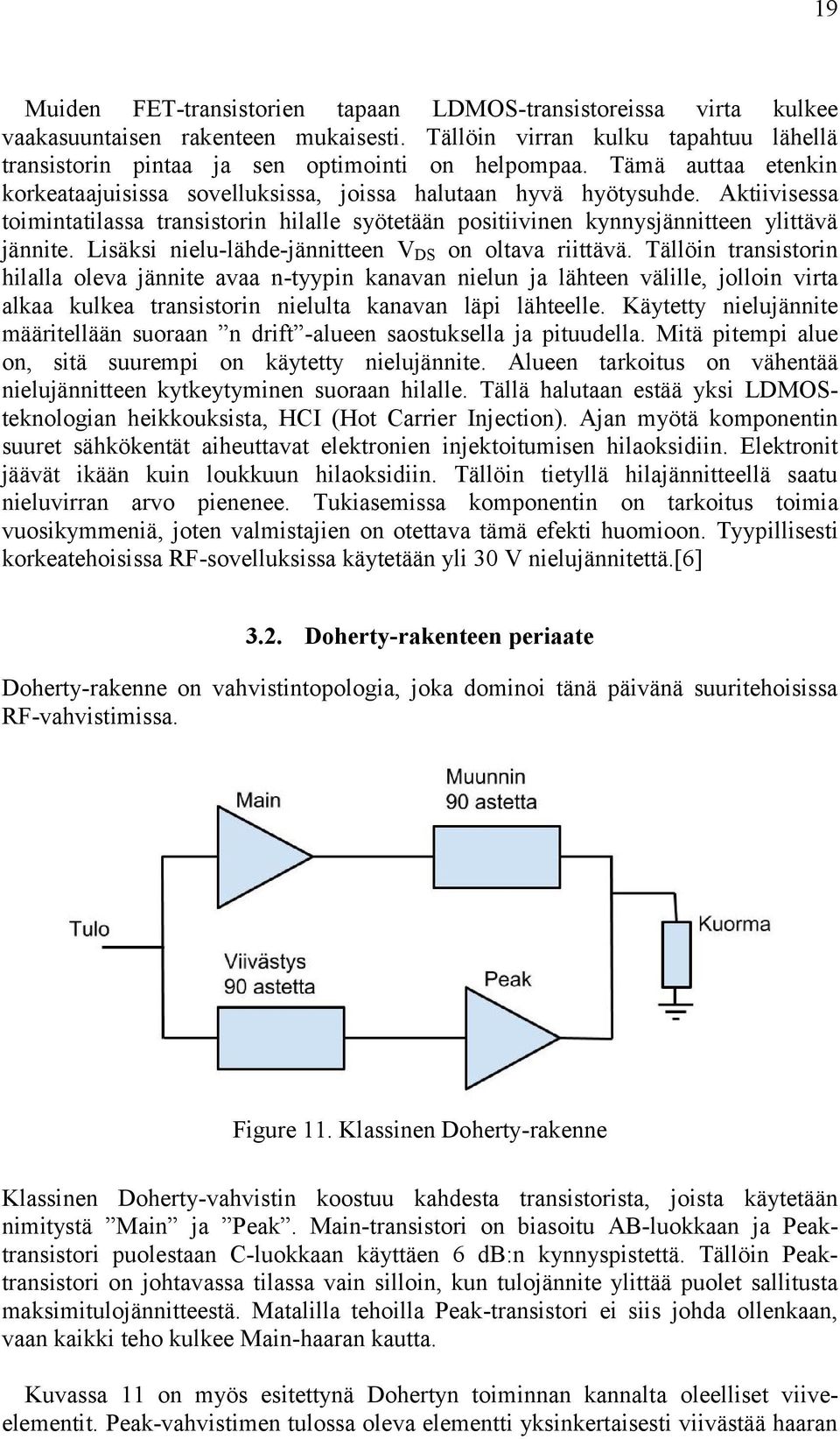 Lisäksi nielu-lähde-jännitteen V DS on oltava riittävä.