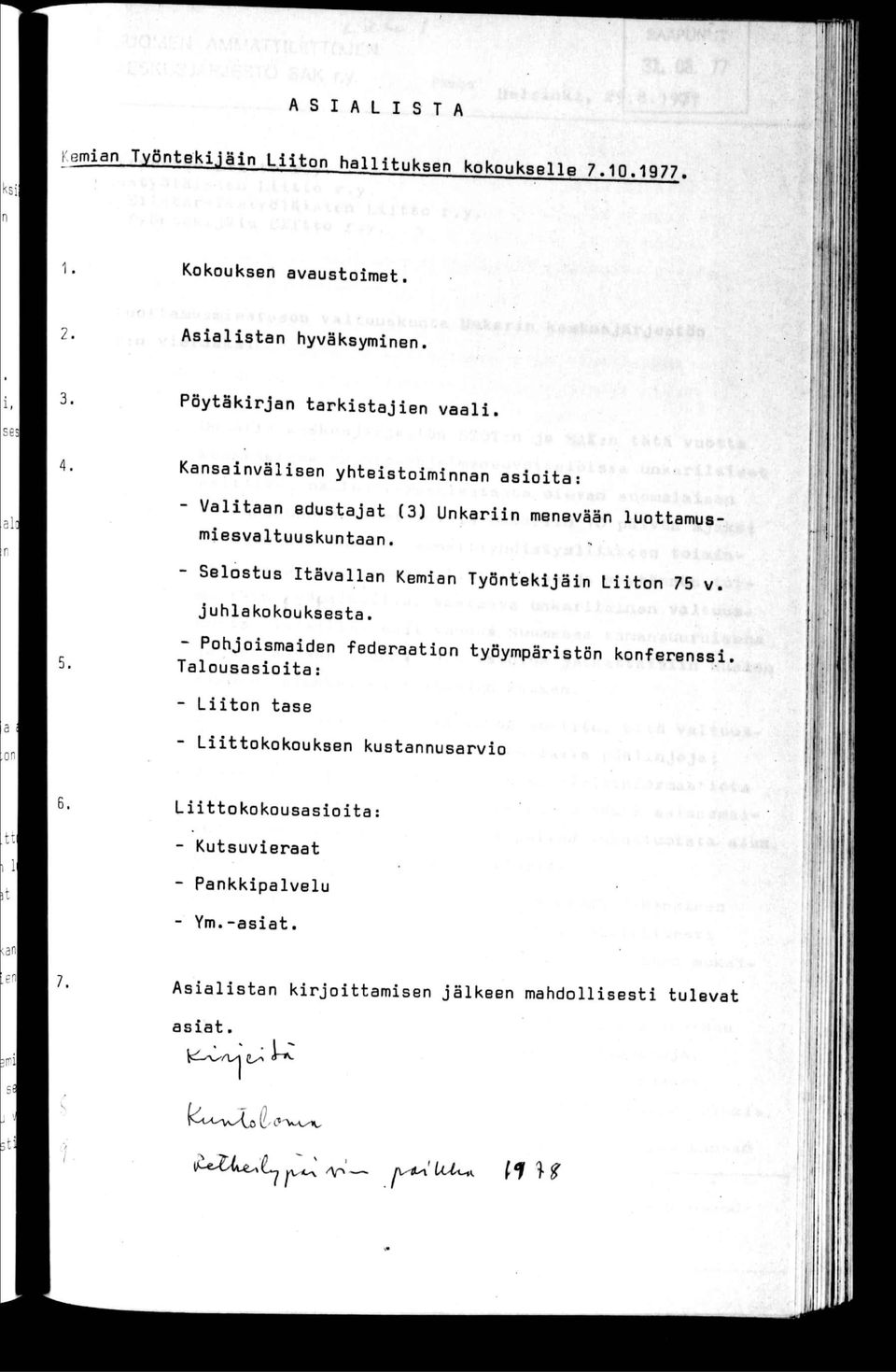 - Selostus tävallan Keman Työntekjän Lton 75 v. juhlakokouksesta. f"' 4 r 5.