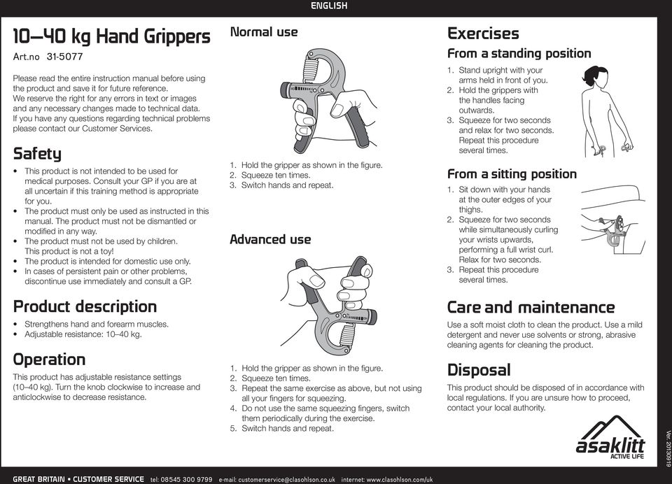 Safety This product is not intended to be used for medical purposes. Consult your GP if you are at all uncertain if this training method is appropriate for you.