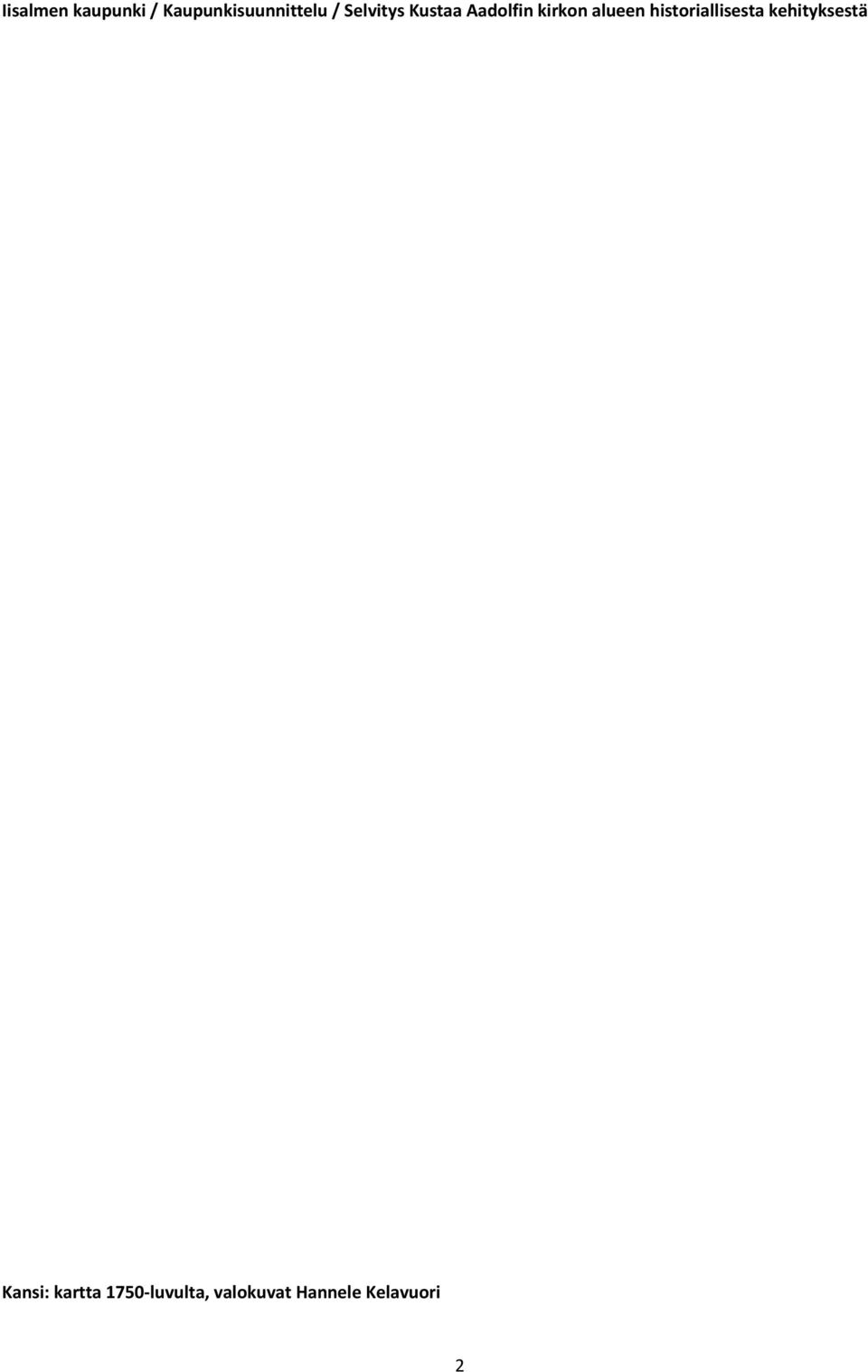 historiallisesta kehityksestä Kansi: