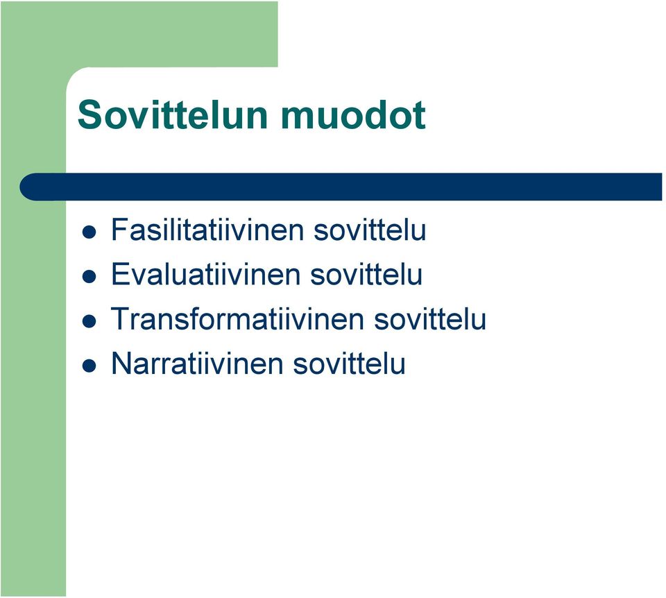 Evaluatiivinen sovittelu