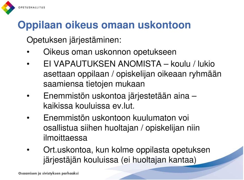 kaikissa kouluissa ev.lut.