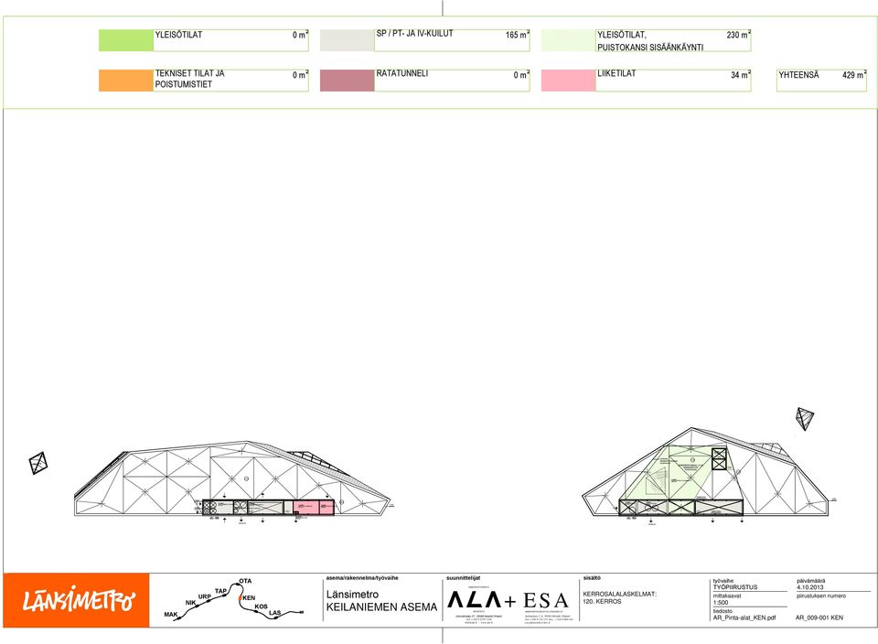 34 m² YHTEENSÄ 429