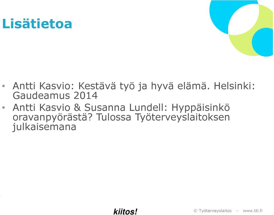 Helsinki: Gaudeamus 2014 Antti Kasvio &