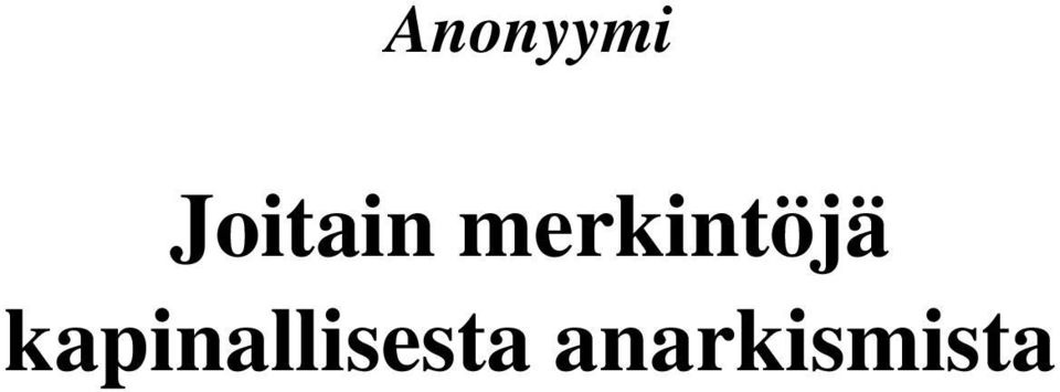 merkintöjä