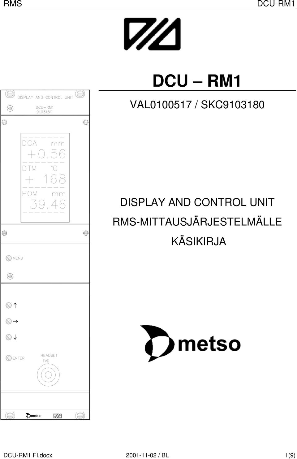 RMS-MITTAUSJÄRJESTELMÄLLE