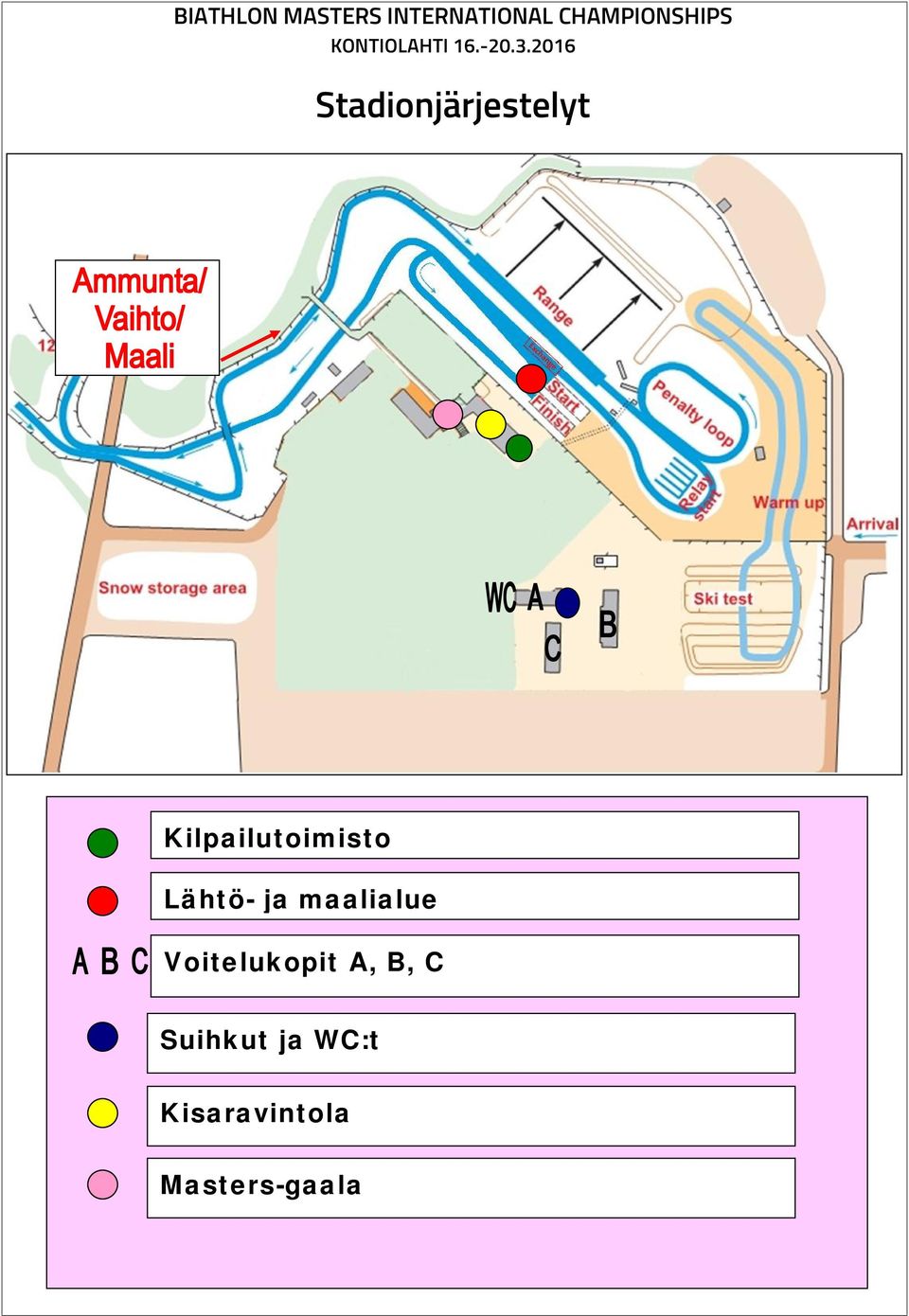 2016 Stadionjärjestelyt Kilpailutoimisto Lähtö-