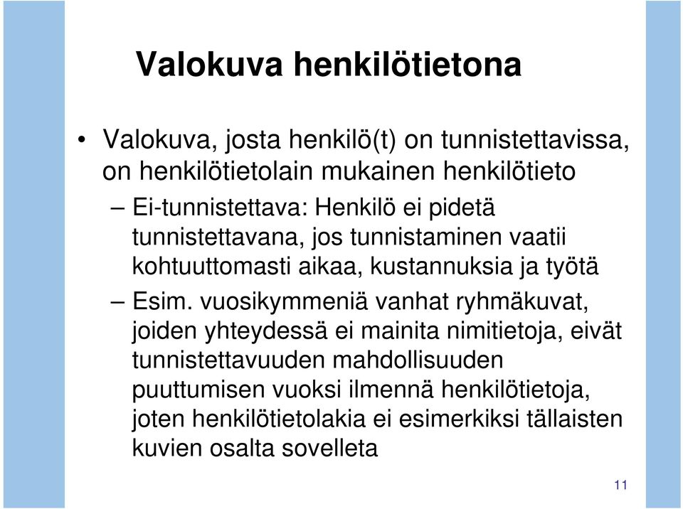 työtä Esim.