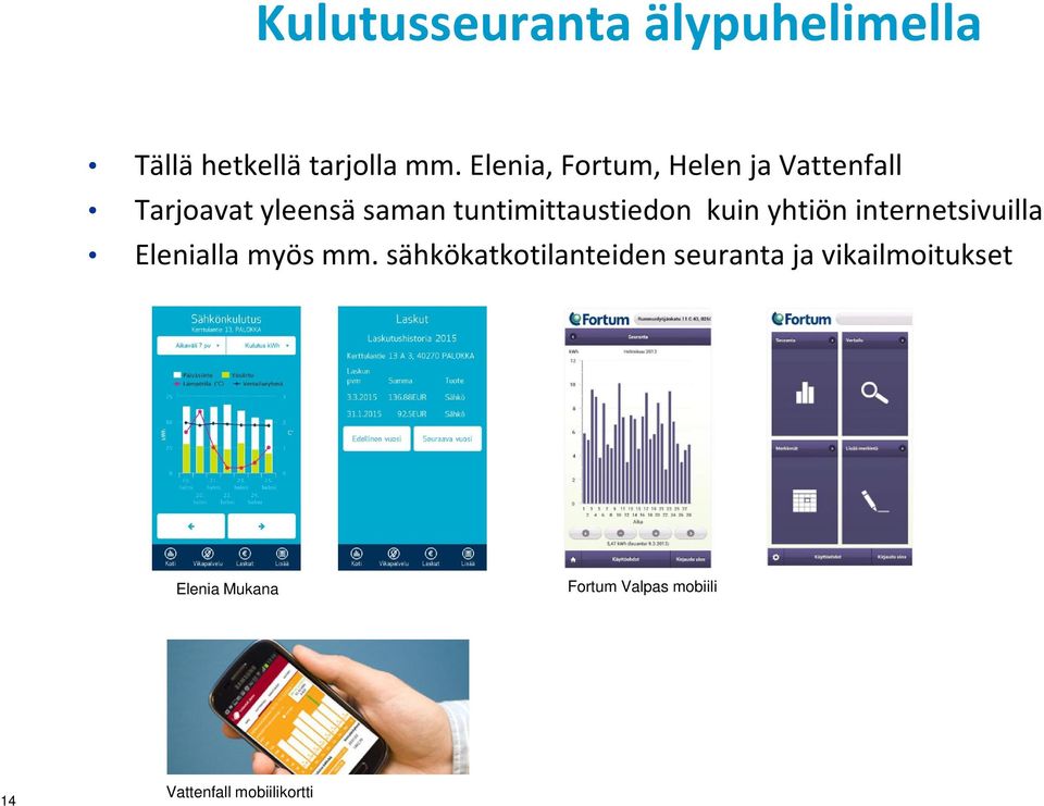 tuntimittaustiedon kuin yhtiön internetsivuilla Elenialla myös mm.