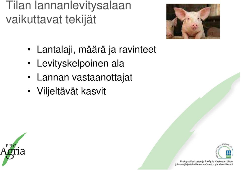 määrä ja ravinteet