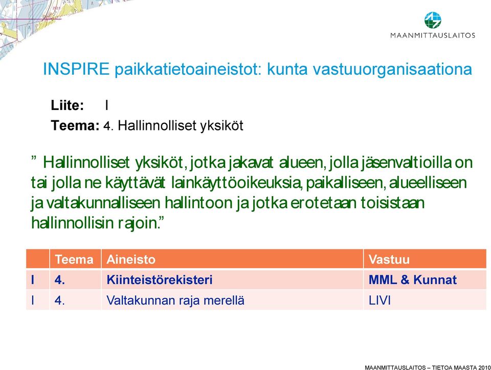 ne käyttävät lainkäyttöoikeuksia, paikalliseen, alueelliseen ja valtakunnalliseen hallintoon ja jotka